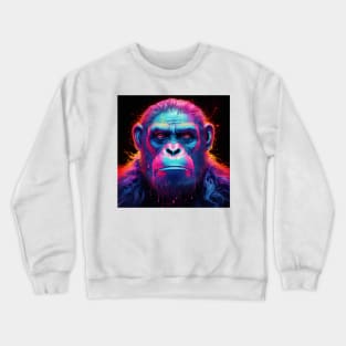 Apes Together Strong Neon Pop Art 1 Crewneck Sweatshirt